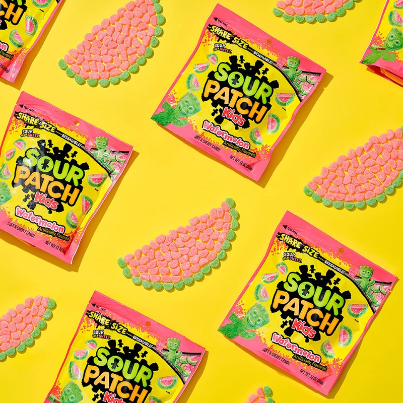 SOUR PATCH KIDS Watermelon Soft & Chewy Candy, Share Size,