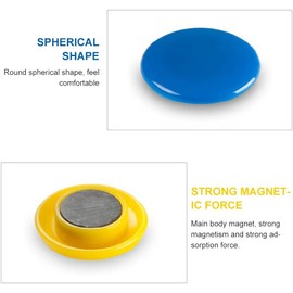 Imanes De Oficina, 24 Imanes 6 Colores Redondos Coloridos Para Refrigerador Y Pizarra, Imanes Pequeños Lindo Imanes De Colores Iman Redondo Imanes Potentes Decorativo Pizarra Magnetica Para Oficina