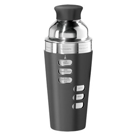 Oggi 23-Ounce Stainless Steel Cocktail Shaker, Black