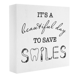 Dentist Gift Dentist Appreciation Gifts Dentist Graduation Gift for Men Women Dental Assistant Week Gifts Dental Gifts for Coworkers Dental Office Decor 5 x 5 Inches Smiles