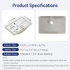 18 Inch Small Rectangle Undermount Bathroom Sink Vessel Sink Lavatory