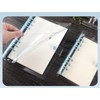 Donnally Clear Binder Slim System File Planner A5 Ring for