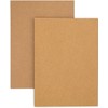 DIN A6 Blank Kraft Paper Postcards Index Cards Set Brown