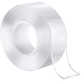 Reutilizable Nano Tape, TBONEEY Nano Cinta Adhesiva de Doble Cara Lavable Sin Rastros, Almohadillas de Gel Antideslizantes, para Pared, Cocina, Alfombra, Fijación de Fotos (500cm)