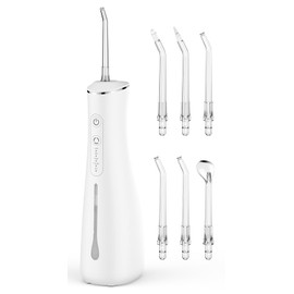 Water Flosser for Teeth Cordless Rechargeable Electric Tooth Flosser 4 Modes 300ML Water Tank IPX7 Waterproof for Travel Home