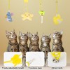 RAINFLOW 4 Pcs Cat Feather Toys -Interactive Cat Toys for