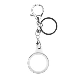 HIDAHE 2 Pack Protective Cases Compatible with Apple AirTags, Soft TPU Tracker Holder with Keychain Anti-Scratch Skin Cover with Key Ring for AirTags Finder, Clear