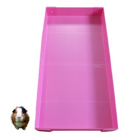 Corrugated Plastic Cage Liner Base - Fits Inside 47"x24" Guinea Pig Cage - Actual Dimensions 22.5" x 46" - Replaces The Canvas (Pink)
