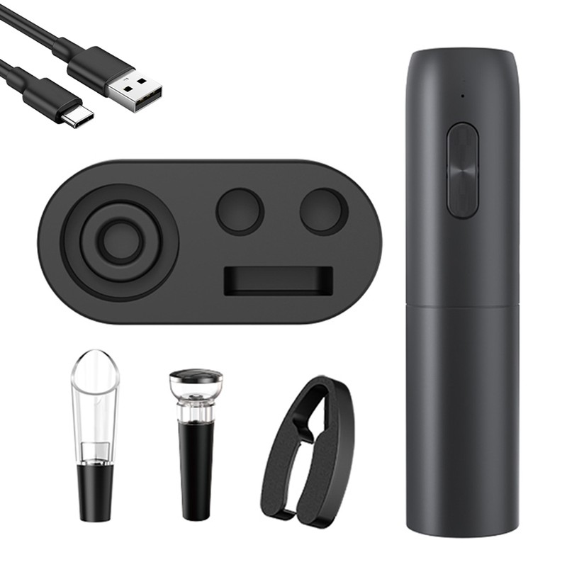 Electric Wine Opener Set Type-C Rechargeable Automatic Electric Wine Bottle