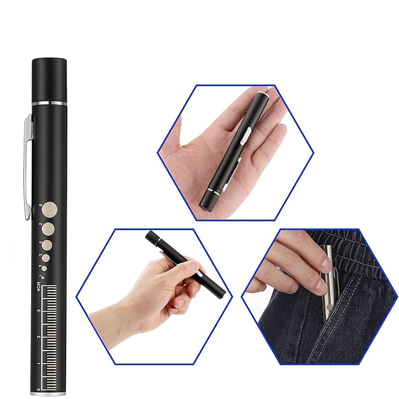 KEWAYO Penlight Pupil Light with Pupil Meter and Ruler LED
