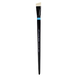Princeton Artist Brush Co. Aspen Series 6500 - Long Handled Short Angle Bright Size 12 - Single Synthetic Angled Oil and Acrylic Paint Brush for Painting on Canvas and Board