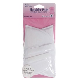 Shoulder Pads Set-In Small White