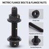 Gternity 292PCS M6 M8 M10 Flange Bolts Nuts Assorted Hex