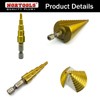 NORTOOLS Step Drill Bit Sets 2 PCS HSS TiN Coated