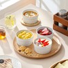 MALACASA Ramekins 8 Oz Oven Safe, Ceramic Creme Brulee Souffle