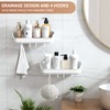 Luxear Shower Caddy, Suction Cup Shower Shelf, No Drilling Powerful
