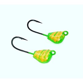 Joebaggs Lay-Perfect Tog/Blackfish Jigs 2.5 oz Green/Orange 4X Custom Hook