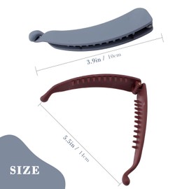 6Pcs Banana Ponytail Holder Clip Fashionable Large Banana Hair Clip Strong Hold Ponytail Banana Clips Vintage Comb Banana Clips for Women Girls