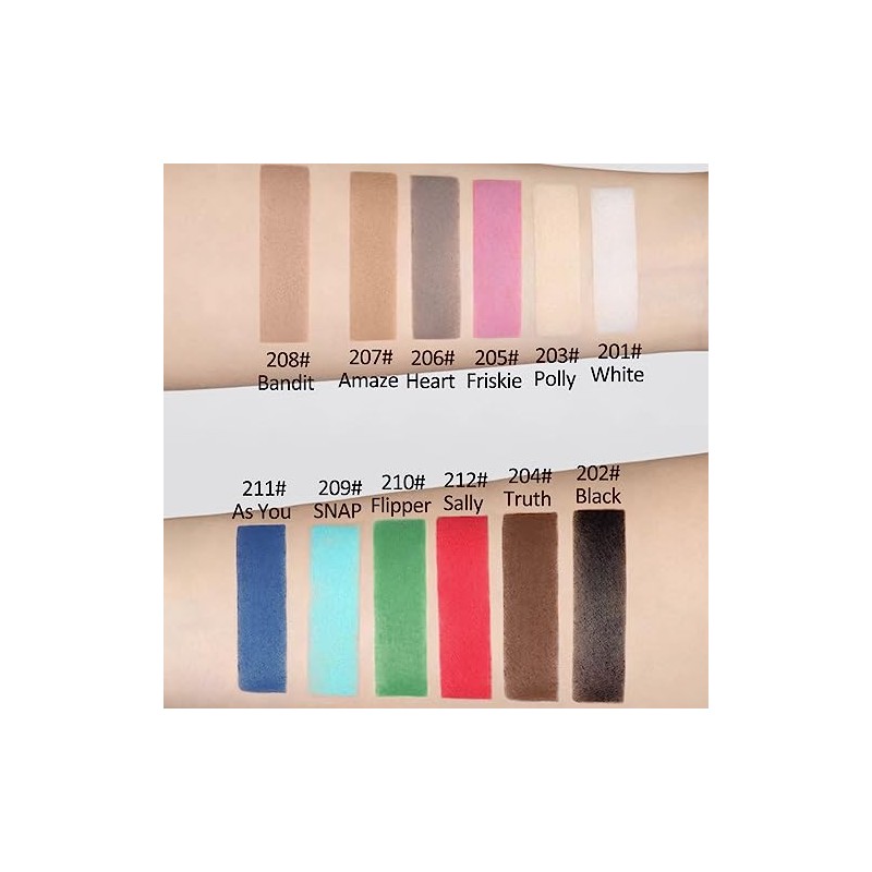 Erinde Paleta de sombra de ojos Mate Single Negro, 202