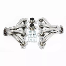 HRC  GM LS1 LS6 Swap Headers Tight Fit Chevy Exhaust Block Hugger Stainless Polished
