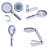 Magnifying Glass 5X 11X 18 LED Rechargeable 3 Brightness Levels