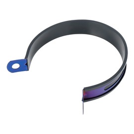 F FIERCE CYCLE 100mm 3.94" Exhaust Band Joint Clamp Stainless Steel Blue