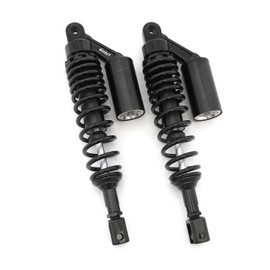 Black Remote Reservoir Shocks - Eye To Clevis - 350-360mm - Compatible with Honda CB650/750/900/1100 CBX GL1000