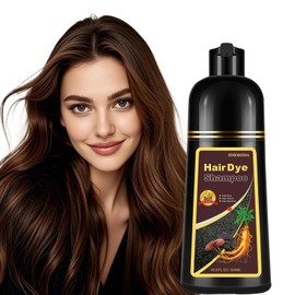 NCEPROHR Brown Hair Dye Shampoo, Instant Hair Color Shampoo, Long Lasting Dark Brown Hair Dye, Covers Gray Hair in Minutes, Champu Para Canas, Champu Para Pintar el Cabello,16.90 Fl Oz