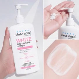 No Brand Clear Nose White Body Derma Serum 250ml | Brightening Body Lotion | Infused Niacinamide & Resorcinol & Gluta | Fast Absorbing Lightweight Texture | Even Out Dull Uneven Skin Tone | Full Body Whitening Care For All Skin Types