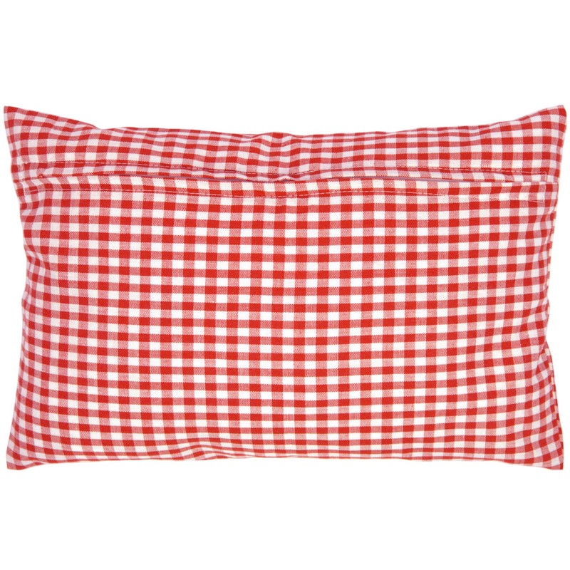 Herb Cushion 30 x 20 cm Red/White + Organic Inlet