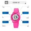 findtime Women's Digital Watch Waterproof Watch with Soft Rubber Strap