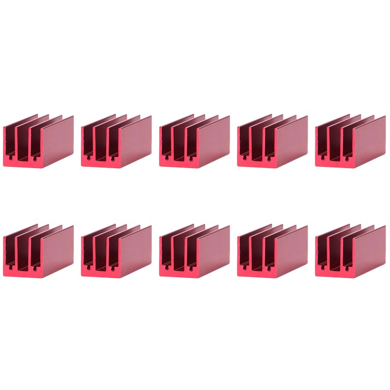 10Pcs Heat Sink 40x16x16mm Aluminium Thermal Cooler Cooling Radiator Set