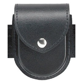 Safariland Duty Gear Brass Snap Flap Top Double Handcuff Pouch (Basketweave Black)