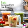 Berry Bloom 24 Envases para Alimentos Transparentes Reutilizables Deli: Tapas