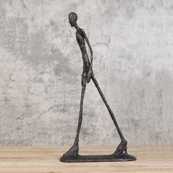 Siunwdiy Giacometti Bronze Sculpture, Abstract Man Figure for Art Lovers,