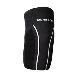 Rehband UD Tennis Bracelet, 1 Piece, Elbow Brace, Padel Bandage, Pickleball Bandage, Colour: Black, Size: M
