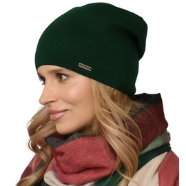 Alur EKO Women's Beanie Winter Hat Knitted Hat Warm Elastic Elegant Winter Hat Soft Yarn Stylish Universal Warm, Bottle