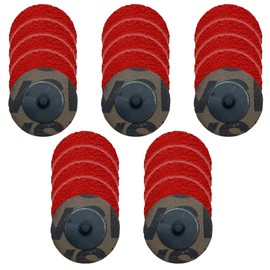 WA 25PACK - 2" SG Quick Change Sanding Discs, Grit 36 Roll Lock VSM Ceramic for Die Grinder, Type R Male, 2 Inch Grit 36#