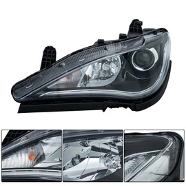 labwork 1PC Headlight Assembly Black Housing Replacement for Pacifica 2017-2020 HID with DRL Driver Side LH 68370847AD