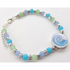 One Putt Designs Par 4 Collection Ball Marker Ankle Bracelet - by The Sea Glass Golf Ball