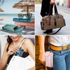 Fintie Double Eyeglass Case with Carabiner Hook, Portable Vegan Leather