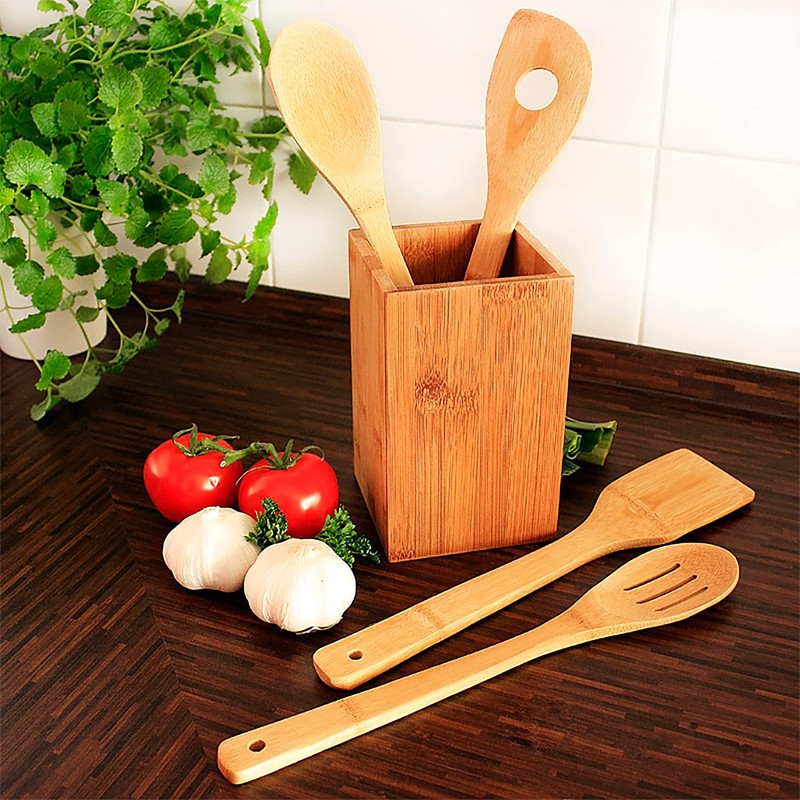 Relaxdays Bamboo Cooking Spoon