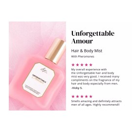 Booty Parlor Unforgettable Amour Hair Mist Pheromones 1.6oz NEW FREE GIFT