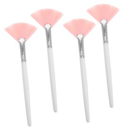Baluue Facial Cream Applicator 8 Pcs Makeup Brush Cosmetic Facial Fan Make up Kit Tools for Skincare Soft Applicator Brush Fan Brushes Bulk Face Applicator Face Painting Brushes Highlighters Cream Aluminum