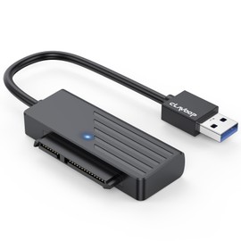 SATA to USB 3.0 Adapter, USB SATA Cable for 2.5" SSD & HDD Internal Hard Drive Reader 5Gbps Data Transfer Converter Support UASP Compatible with Computers, Laptops, Tablets