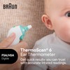 Braun ThermoScan 6 Ear Thermometer with Color-Coded Digital Display, ExacTemp