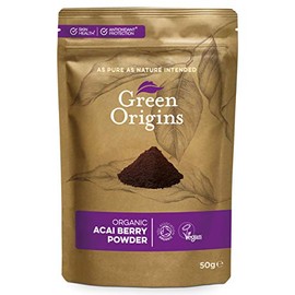 Green Origins Organic Acai Berry Powder, Freeze Dried, Raw 50g