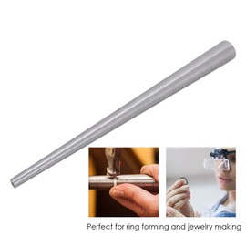 Stainless Steel Ring Magnifying Mandrel, Ring Gauge Sizing Tool for Jewelry Making & Ring Shaping, Professional Ring Mandrel with Magnifying Feature