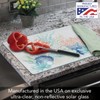 CounterArt Seaside 3mm Tempered Glass Cutting Board 15” x 12”
