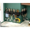 Anditribo 20-Inch Kitchen Organizer - Stainless Steel Non-Hole Hooks,storage Organizer